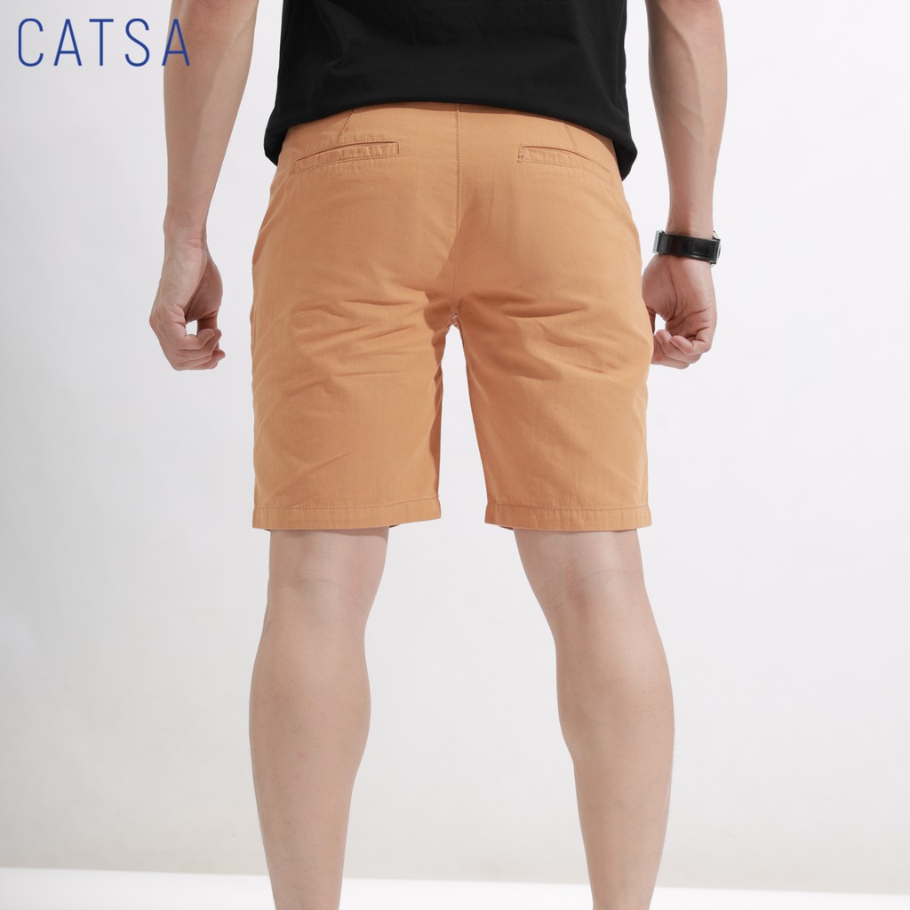 [Mã FAMALLT5 giảm 15% đơn 150K] [Mã FASHIONGREEN15 giảm 10% đơn 99K] CATSA Quần short cam vải mềm mại QSK035