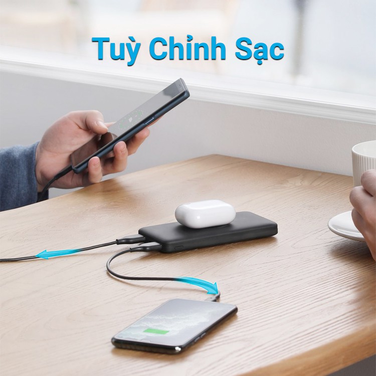 Pin sạc không dây dự phòng ANKER Wireless PowerCore 10.000mAh - A1615