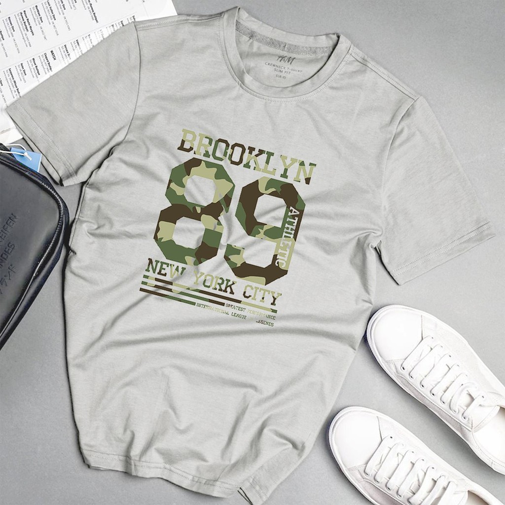 Áo phông nam độc lạ cá tính phong cách unisex màu xám