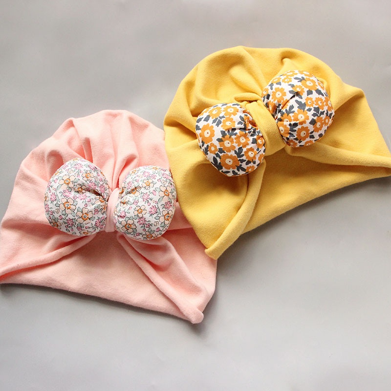 Mũ Tuban Hình Nơ Họa Tiết Nhí Chicbaby Size 3 - 14 tháng
