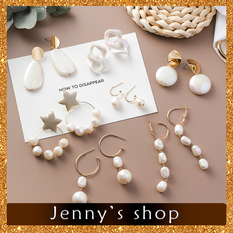 ✨Jenny’s shop✨ Bông tai vỏ ngọc trai acrylic