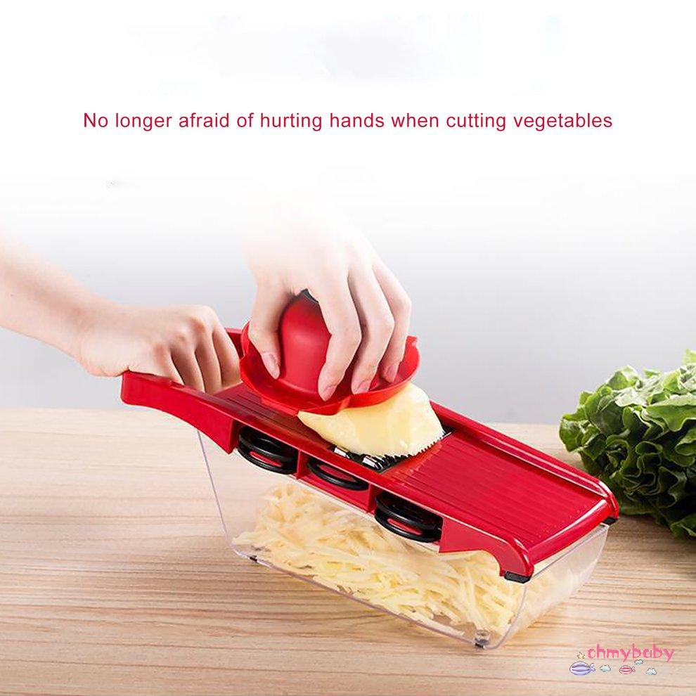 Máy cắt rau củ quả Mandoline Slicer với Lưỡi thép không gỉ Máy gọt khoai tây [8/17]