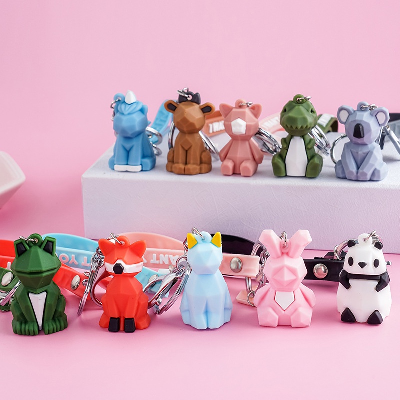 Móc Khóa Hình Động Vật Hoạt Hình Dễ Thương