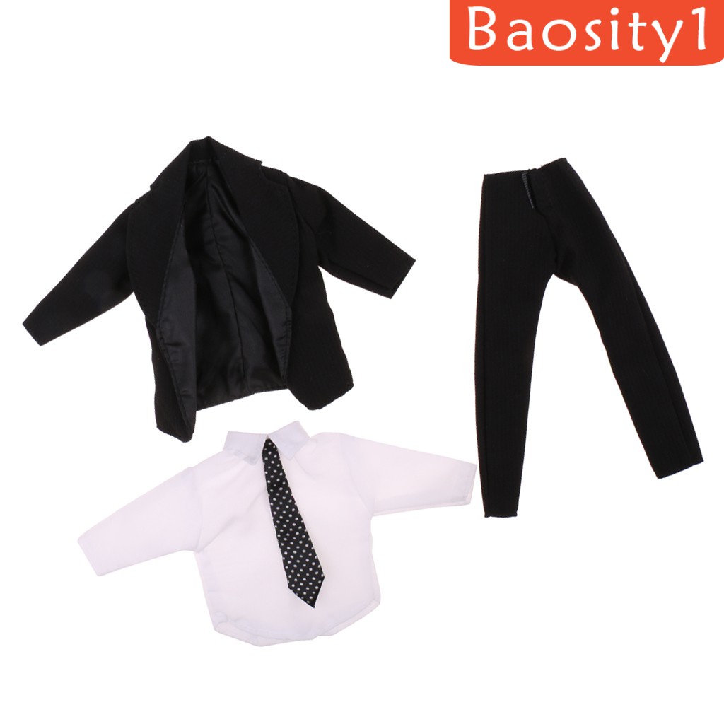 Bộ Quần Áo Phụ Kiện Sang Trọng Màu Đen Dành Cho Búp Bê Ken