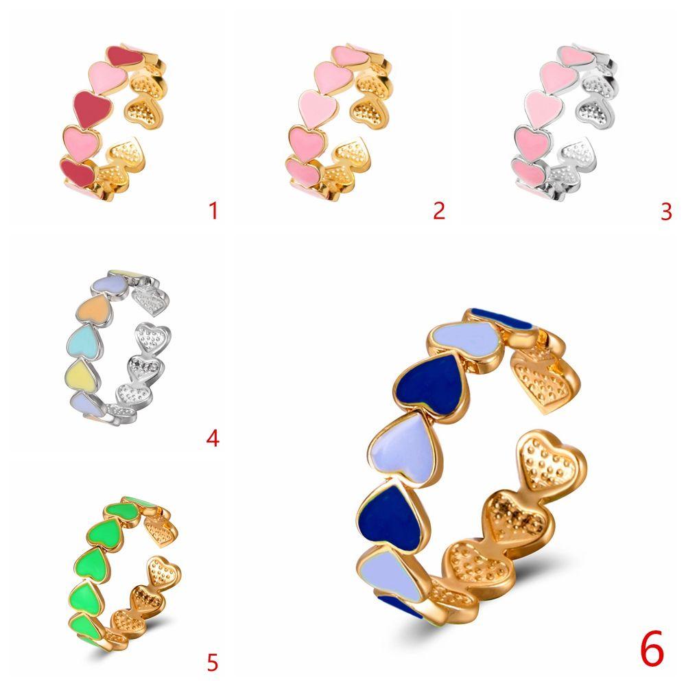 Nhẫn Dạng Mở Hình Trái Tim Phong Cách Retro Thời Trang Cho Nam Nữ