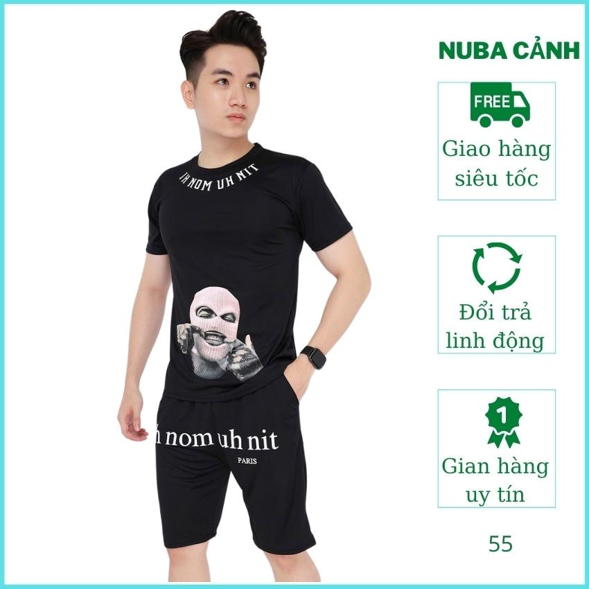 Bộ thể thao nam chạy viền lô gô cao cấp AT 55