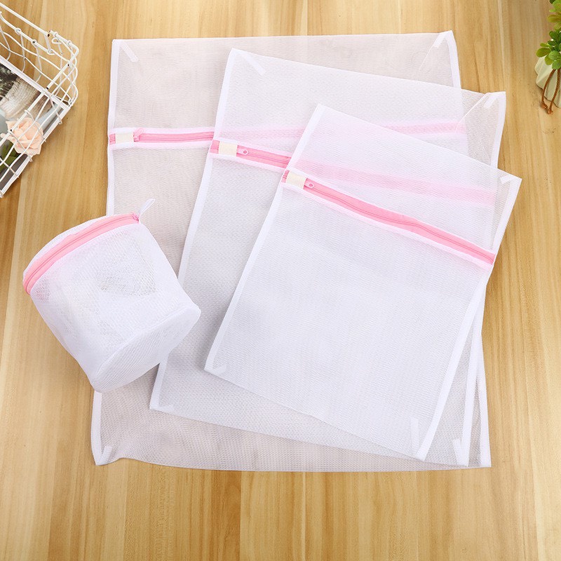 Túi lưới giặt đồ cho máy giặt, túi giặt cao cấp vải mịn size 50*60cm