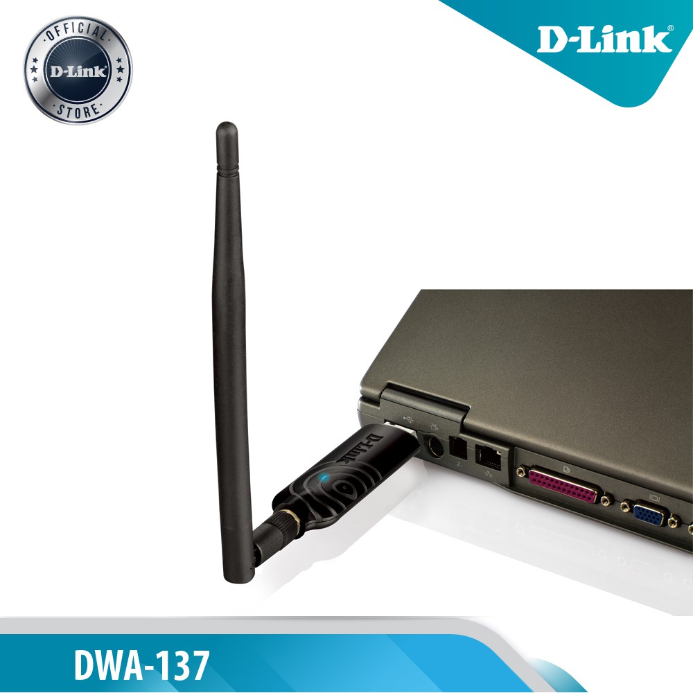 D-LINK DWA-137 - Bộ thu sóng Wi-fi USB N High-Gain