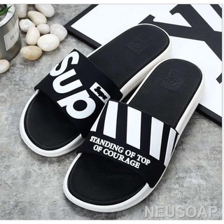 ❅۩☒Dép Quai Ngang SUP Đen ( Nam Nữ ) Hot Trend