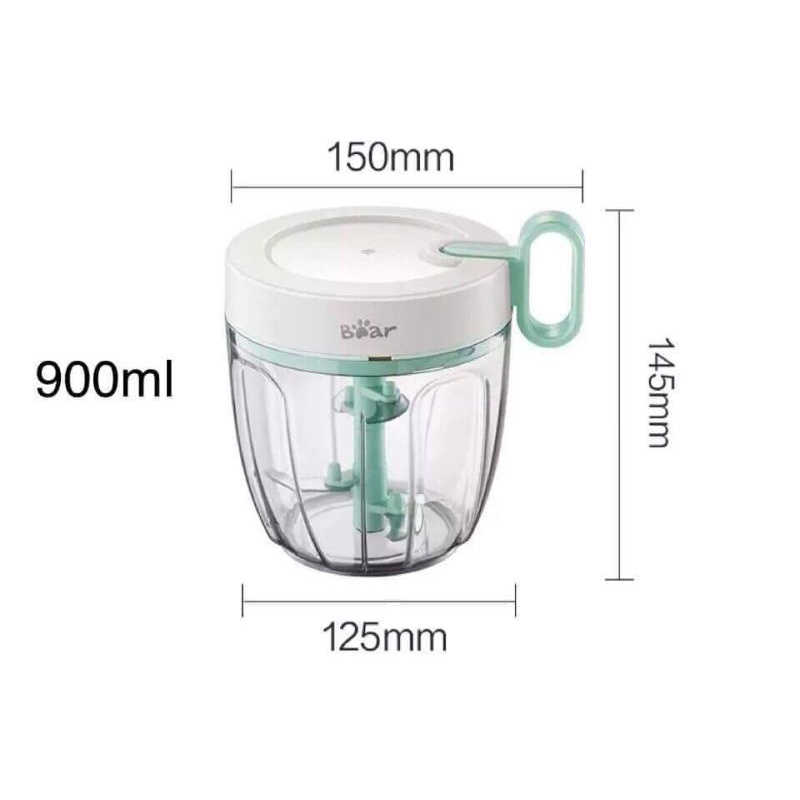 CHOPPER XAY THỊT TỎI ỚT KÉO TAY 900ML