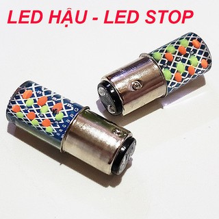 Đèn hậu stop 7 màu 2 chế độ demi và stop