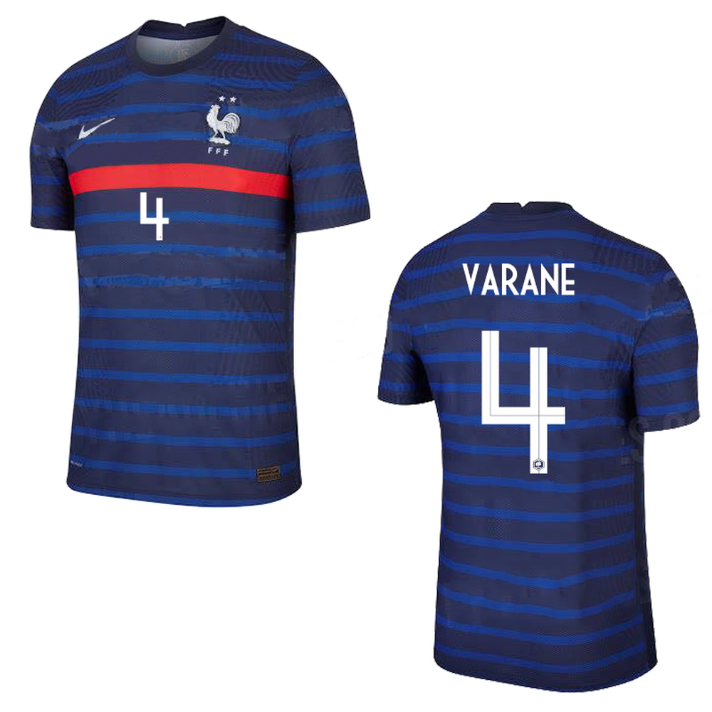 Áo Bóng Đá Đội Tuyển Pháp 2020-2021 4 Varane 6 Pogba
