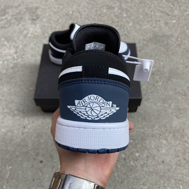 Giày thể thao Jd thấp trắng navy nam nữ