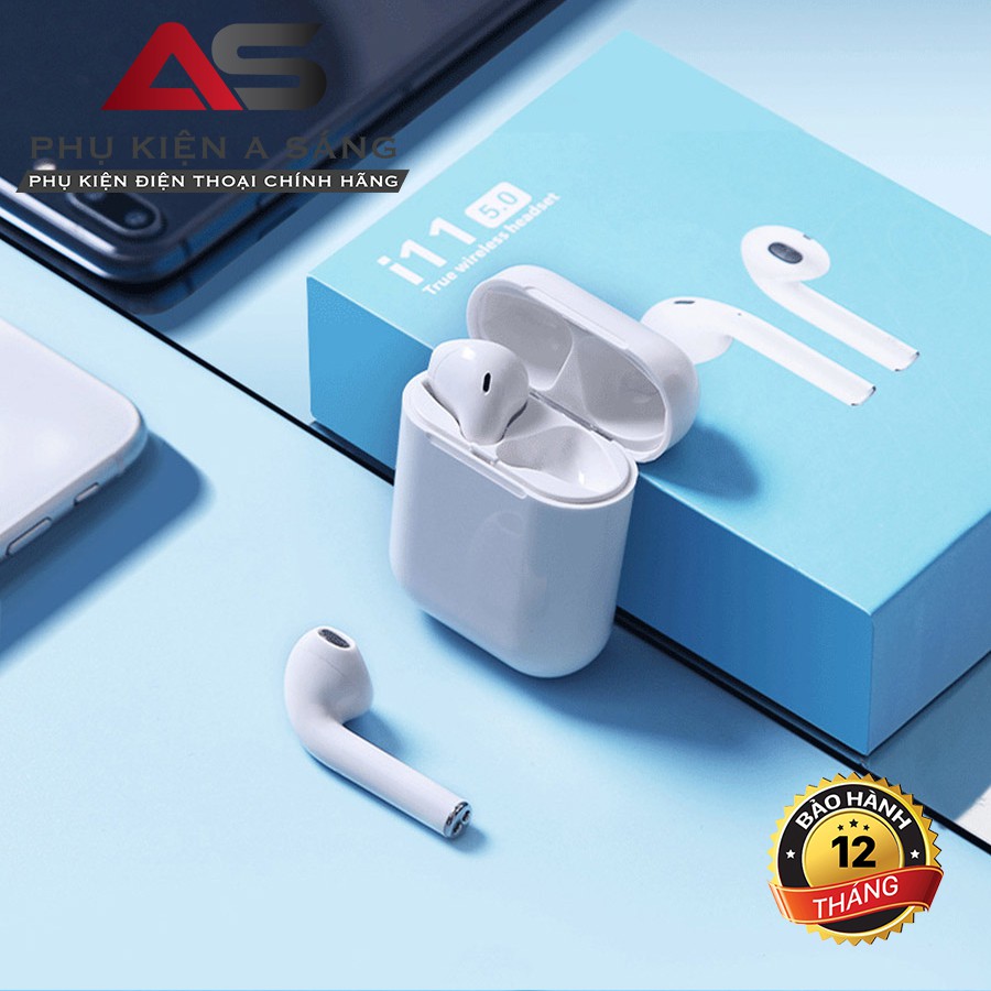 Tai Nghe Bluetooth Cảm Ứng Airpods i11 V5.0 Phiên Bản Mới Nhất( kết nối cả IOS và Androi sam sung, oppo, vivo...)