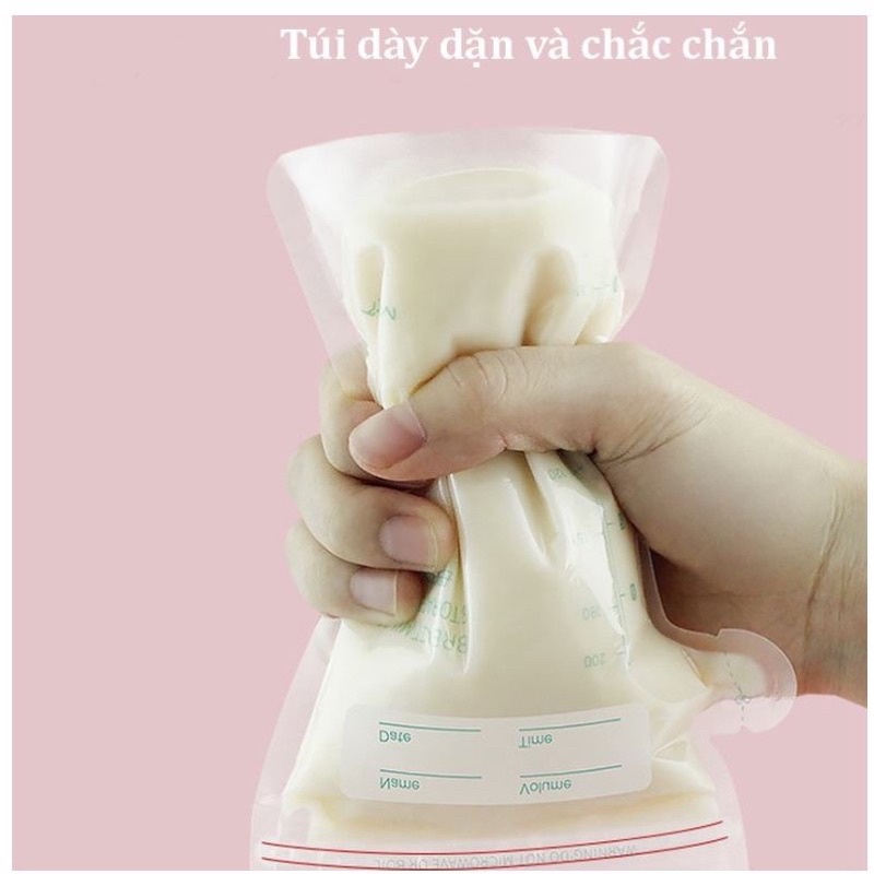 Túi trữ sữa Misuta dung tích 150ml,200ml, hộp 30 túi có vòi rót