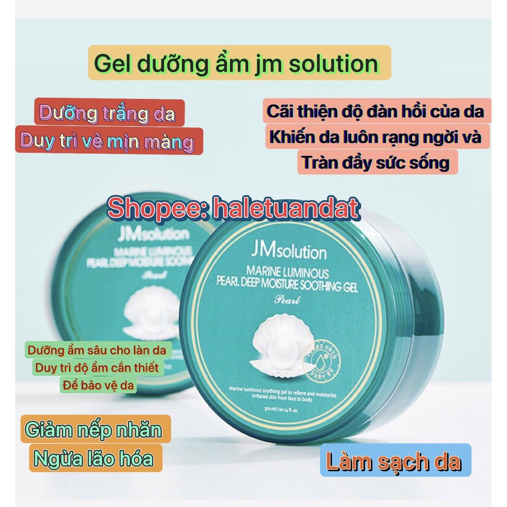 Gel Lô Hội 8 Tác Dụng - Nature Republic + Gel Dưỡng Ẩm Làm Dịu Da JM solution 92%