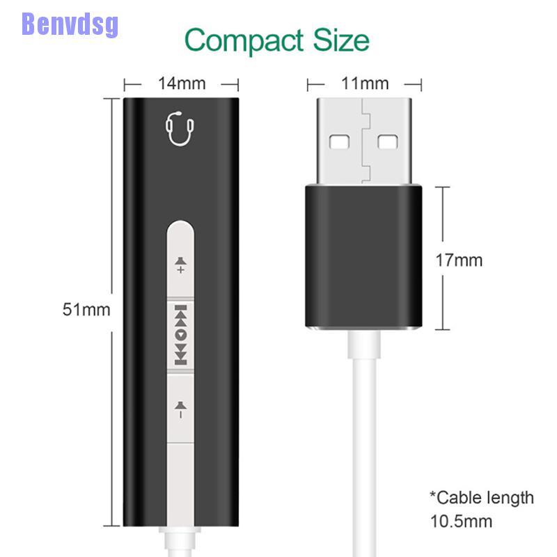 Cáp Chuyển Đổi Âm Thanh Usb Từ 1 Cổng 3.5mm Tiện Dụng