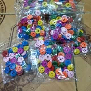 🌺Cúc áo gỗ sắc màu dùng trang trí 🍓