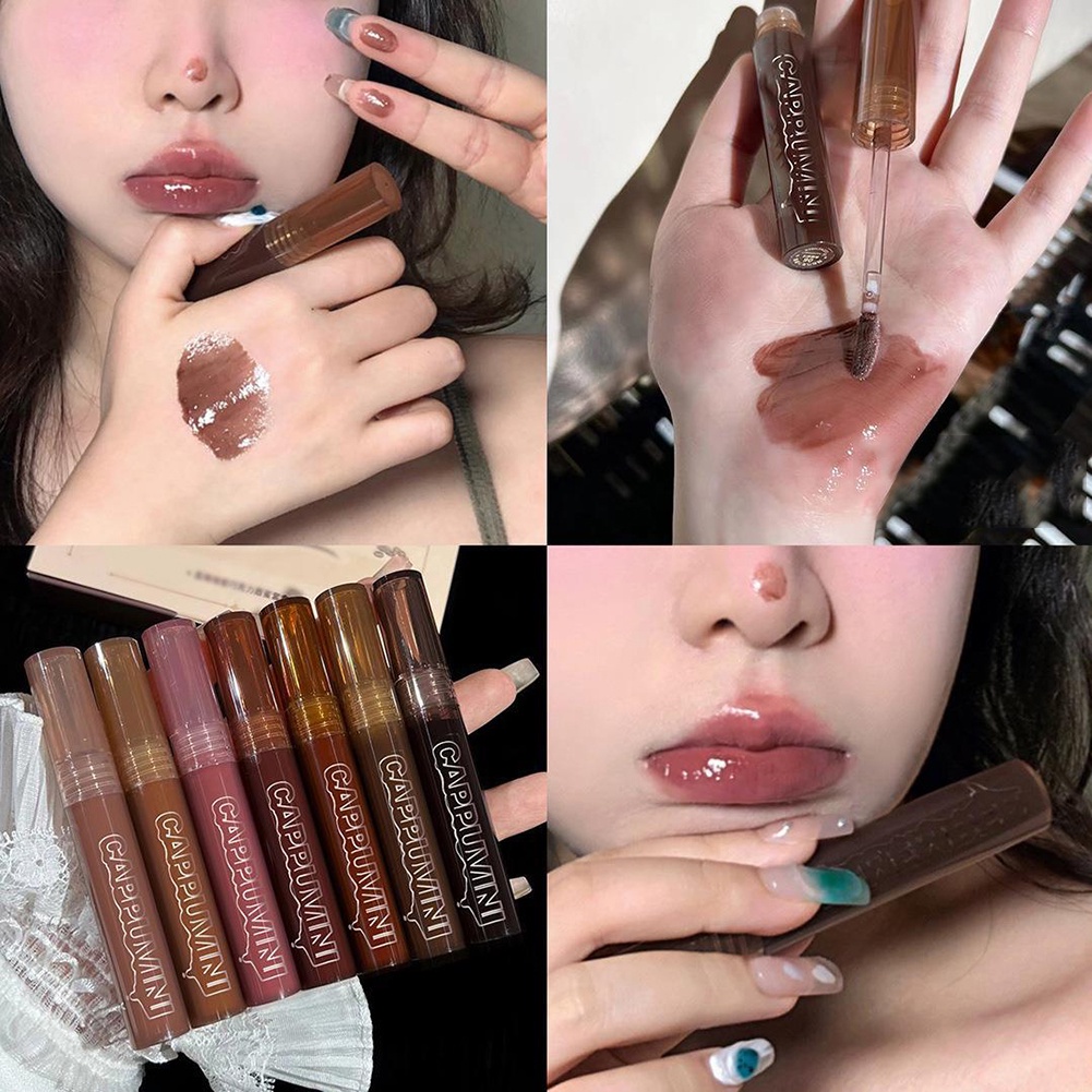 Son Môi Dưỡng Ẩm Chống Nước Lâu Phai Thiết Kế Vỏ Son Hình Sô Cô La Độc