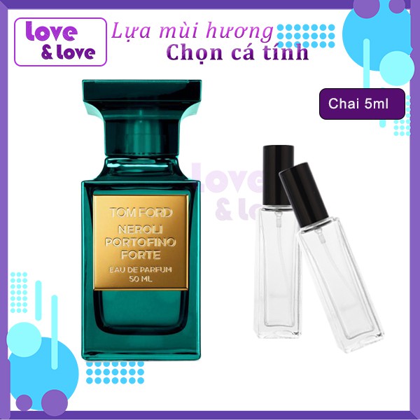 (⚡FREESHIP50k⚡️) Mẫu thử nước hoa Unisex Neroli Portofino Tom Ford EDP dung tích 5ml/10ml