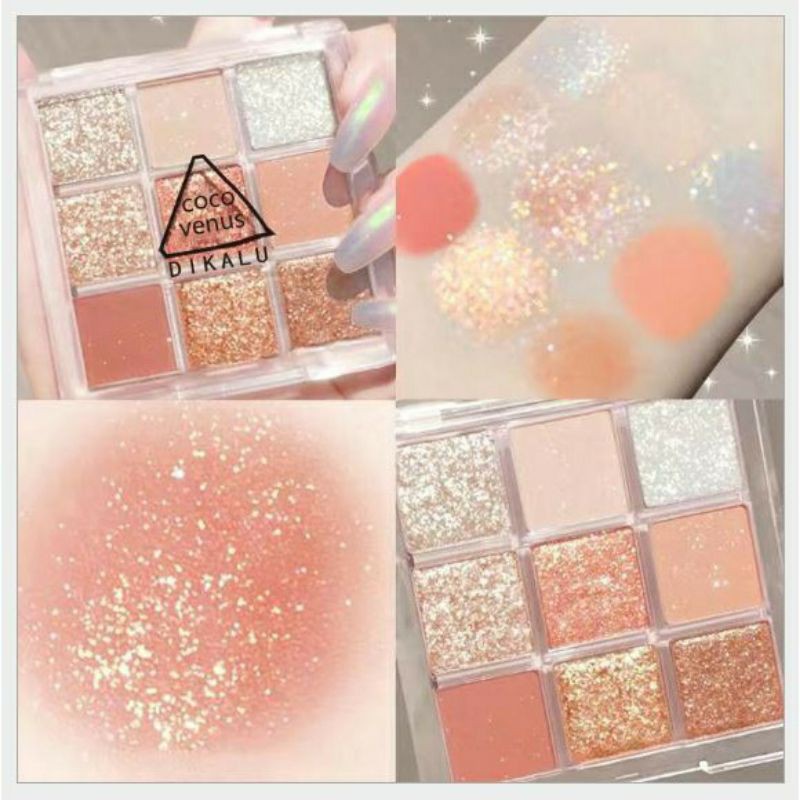 (Rẻ Vô Địch) Bảng Phấn Mắt 9 Ô Vuông Dikalu Coco Venus Siêu Xinh | BigBuy360 - bigbuy360.vn