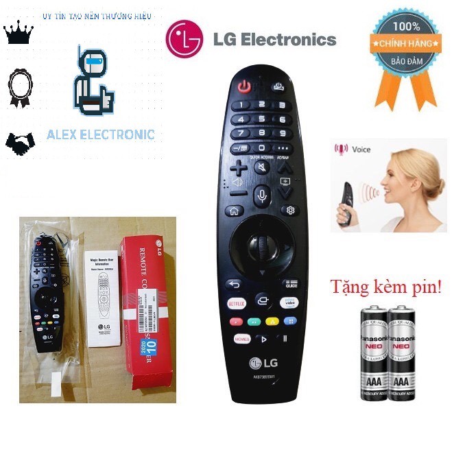 Remote Điều khiển tivi LG giọng nói 2020 MR20GA các dòng tivi LG 2017,2018,2019,2020- Hàng mới chính hãng Fullbox LG