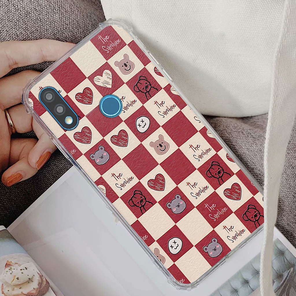 Ốp Vsmart Joy 2 Plus / Joy2+ gấu Bear rick caro vuông thời trang siêu đẹp