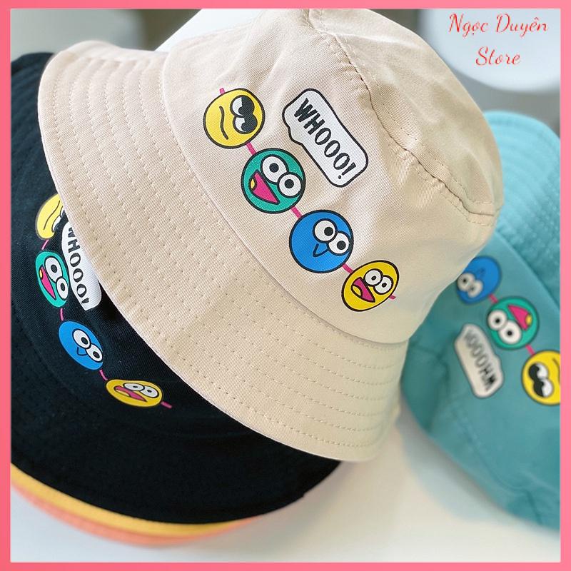 Mũ vành bé gái bé trai Nón Bucket icon cho bé 2-10 tuổi [MU102]