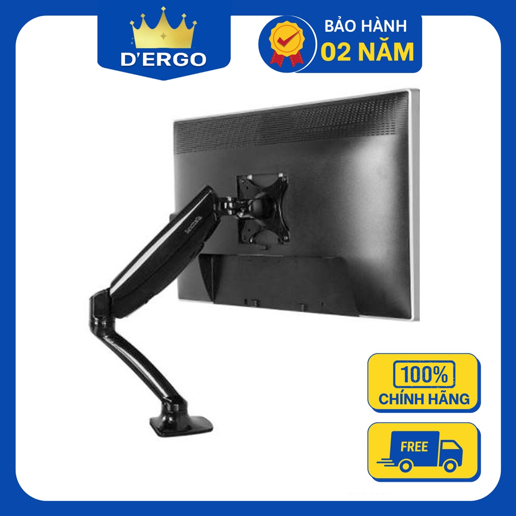 Giá Treo Màn Hình Tay Đỡ Đơn Dành Cho Màn 10-27 inch D'Ergo Flexispot F7B