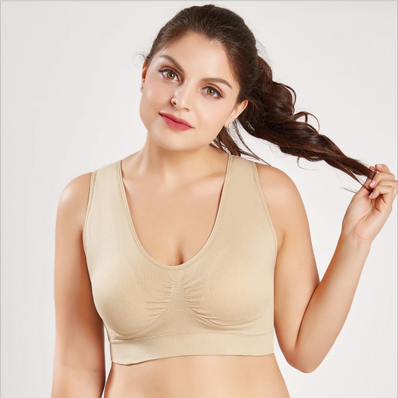 40kg-100kg áo bra nữ Big Size áo ngực không gọng Plus Size Bra bộ tập gym nữ đồ tập gym nữ big size Sports Bra đồ tập gym nữ Big Size áo ngực thể thao