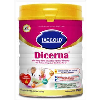 SỮA BỘT DINH DƯỠNG CHO NGƯỜI TIỂU ĐƯỜNG LACGOLD DICERNA 900GR
