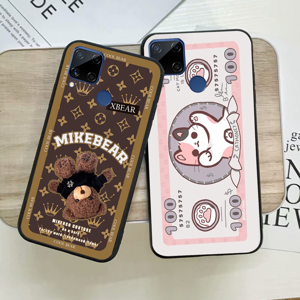 Ốp lưng Realme C15 in hình cao cấp mẫu kẻ caro,mikenbe@r siêu hot