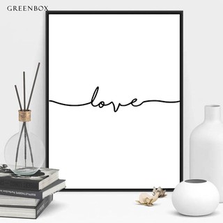 Tranh treo tường trang trí nội thất hình câu chữ tiếng anh xinh xắn