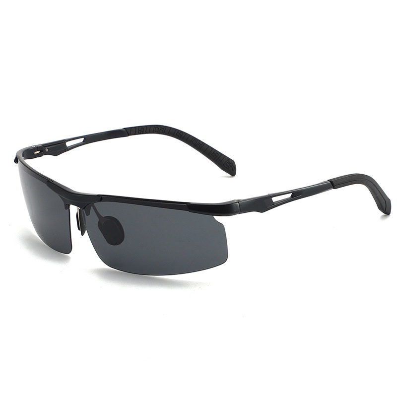 Kính Mát Phân Cực Nửa Gọng Màu Sắc Thay Đổi Thời Trang Đi Xe Đạp Cho Nam