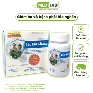 Bảo Khí Khang hỗ trợ giảm ho, khó thở - Có tem tích điểm chính hãng.