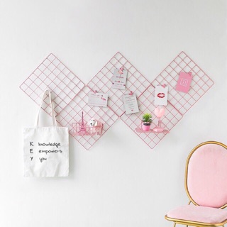 Combo 3 khung lưới sắt trang trí, treo ảnh, phụ kiện chụp ảnh 35x35cm