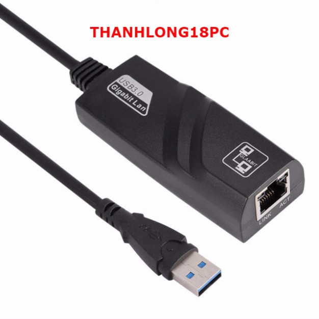 Dây Chuyển Đổi USB 3.0 Sang Cổng Lan RJ45 10-100-1000 Mbps CHẤT LƯỢNG CAO | BigBuy360 - bigbuy360.vn