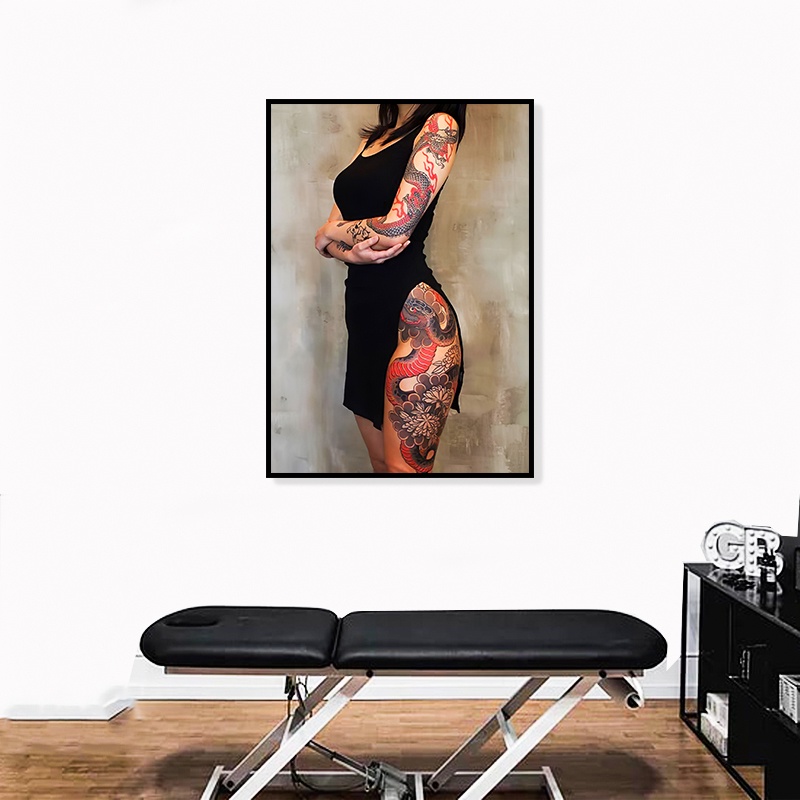 Tranh Hình Xăm - Tranh Tattoo Trang Trí Tiệm Xăm Tattoo