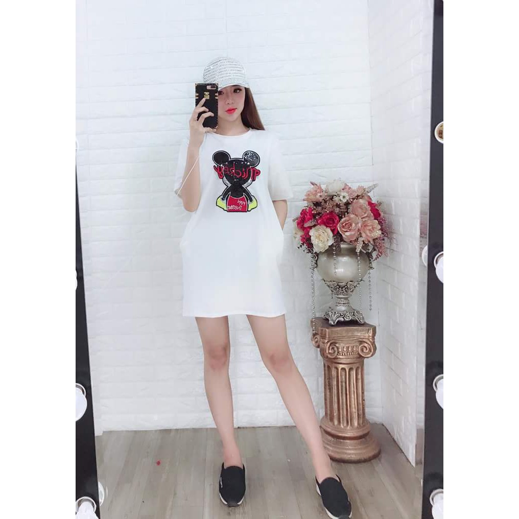 Áo Form Dài Giấu Quần Mèo Đinh