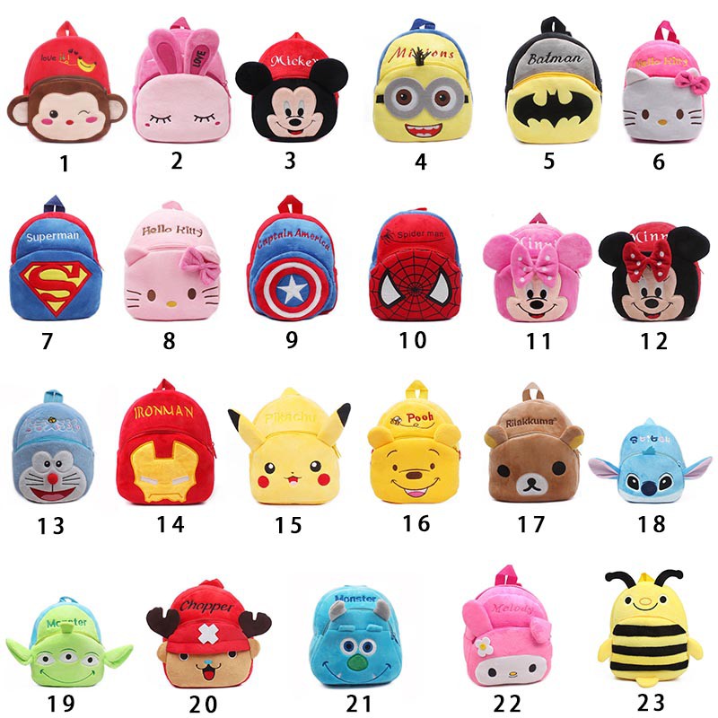 Children's  Toddler School Bags Baby Girls Boys Cartoon Animal Backpack Kids Casual Fashion Bag