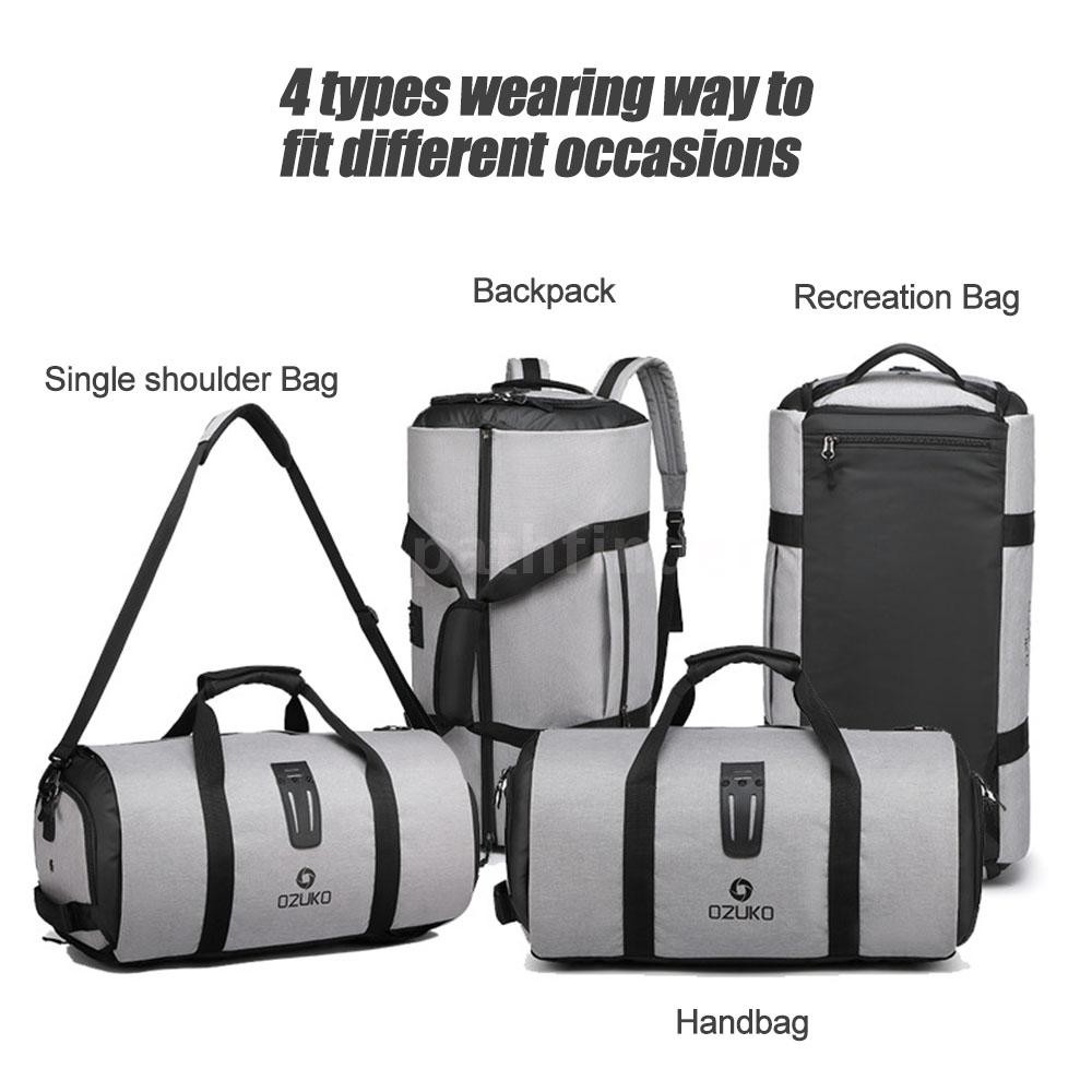 Pathfinder OZUKO Travel Anti-Theft Backpack for Men Suit Storage Large Capacity Travel Hand Bag Multifunction Waterproof