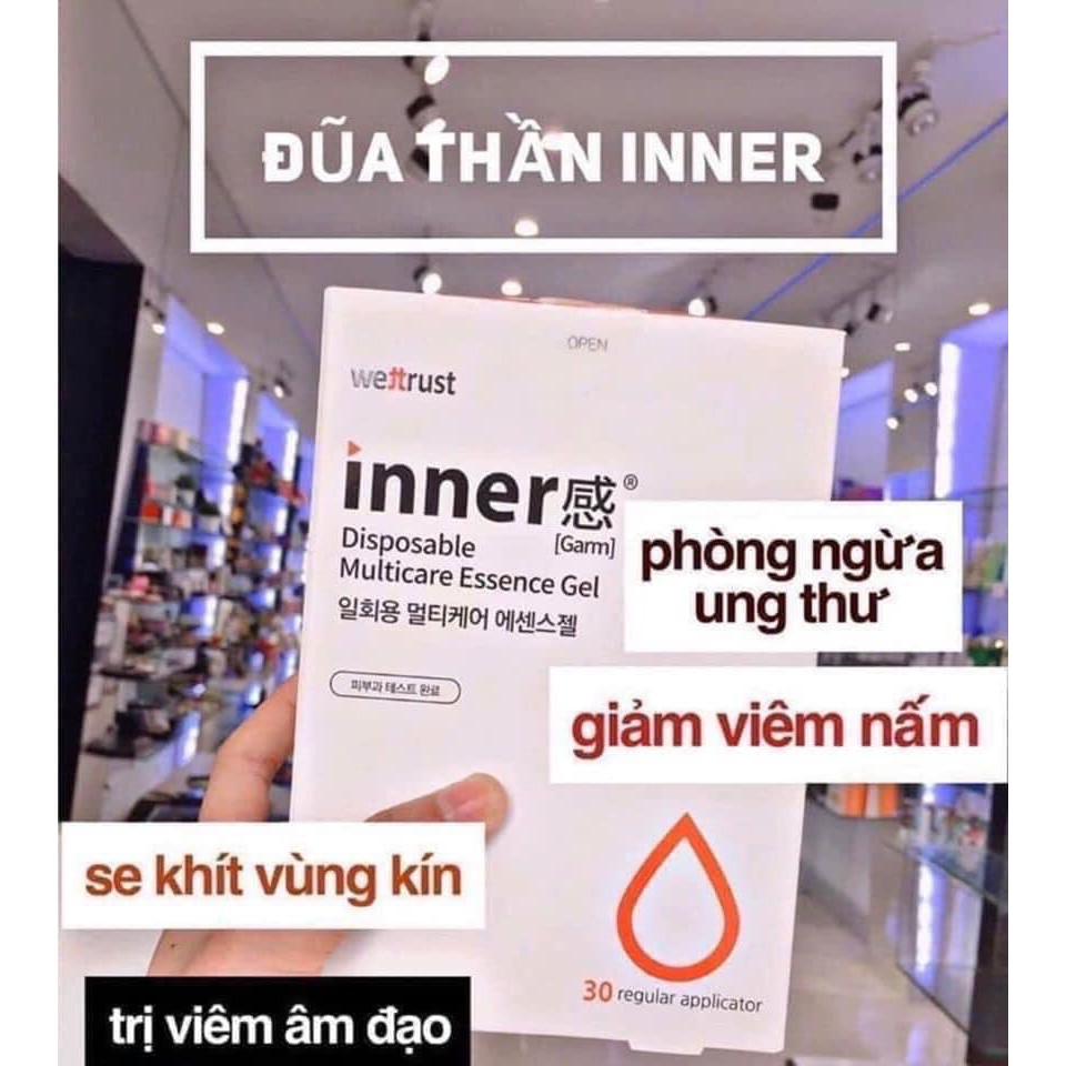 [Lẻ 1 ống] Dung dịch vệ sinh vùng kín đa năng Inner Gel Wettrust Hàn Quốc