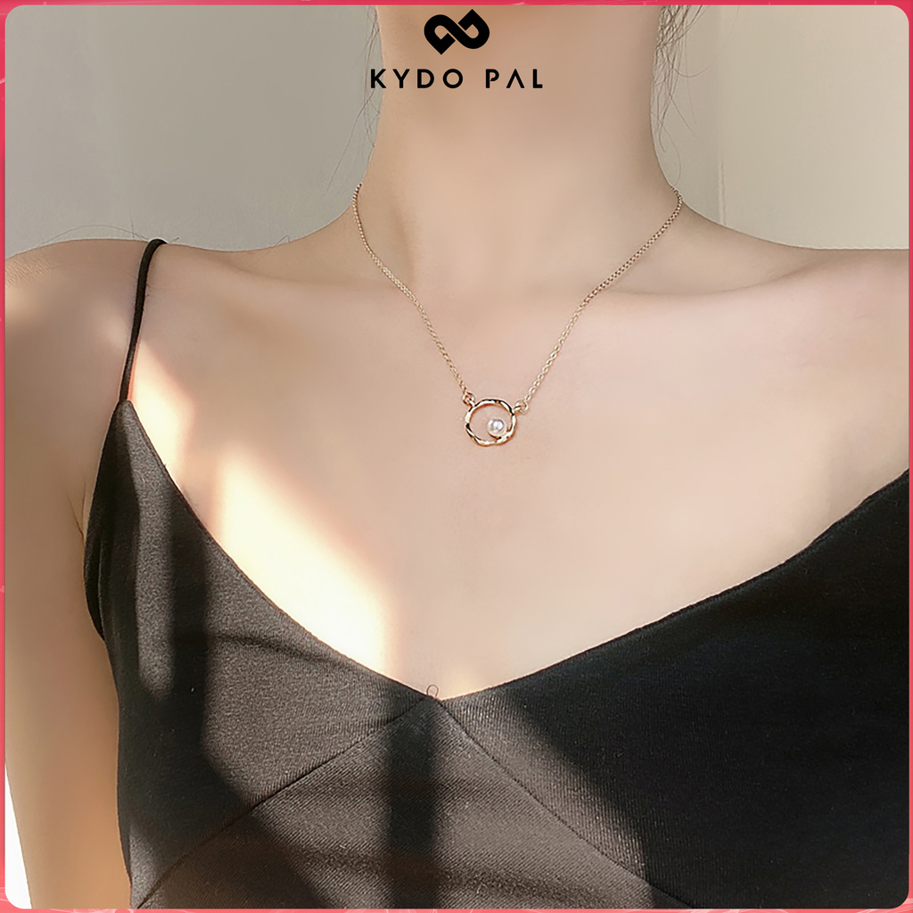 Dây chuyền nữ choker hình học đính đá Hàn Quốc thời trang cá tính xinh xắn  MCK2 - phụ kiện vòng cổ KYDO PɅL