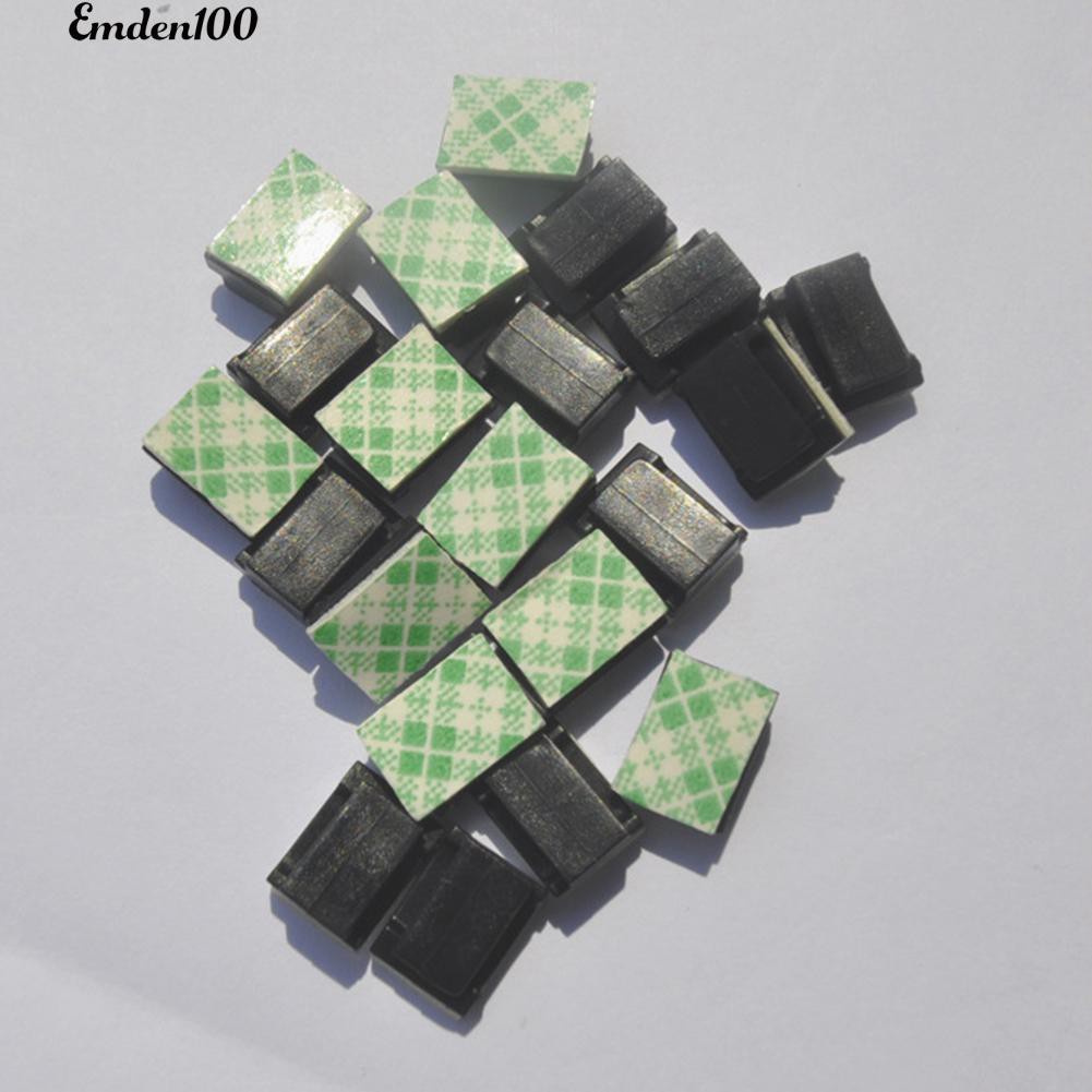 Bộ 40 kẹp tự tính cố định dây cáp cho xe hơi