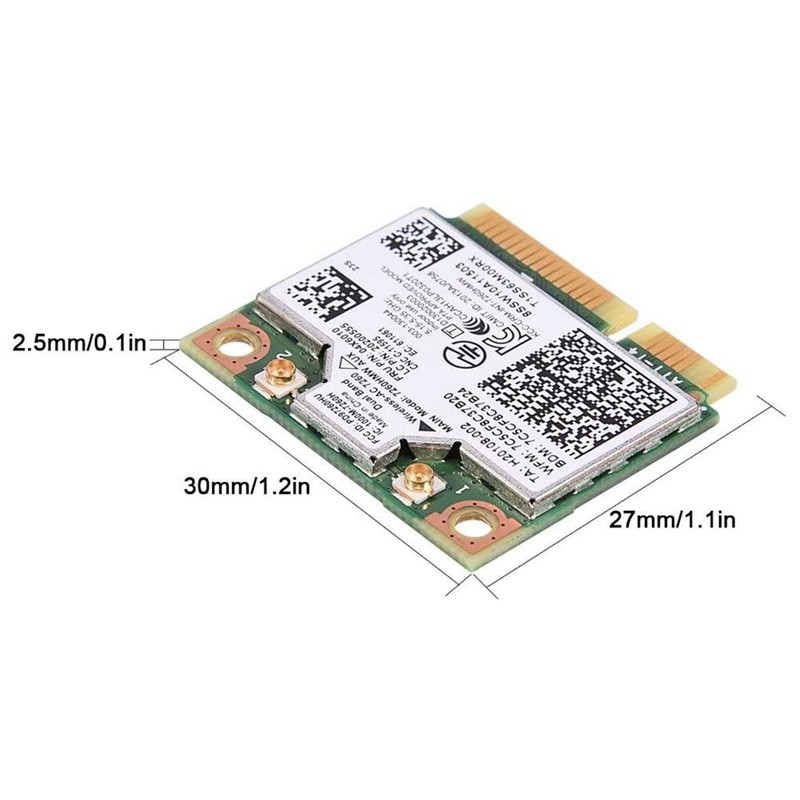 Card Không Dây Cho Intel 7260hmw 7260ac 867m Dual Band 5g Bt4.0 Cho 04x6090 04x6010 | BigBuy360 - bigbuy360.vn