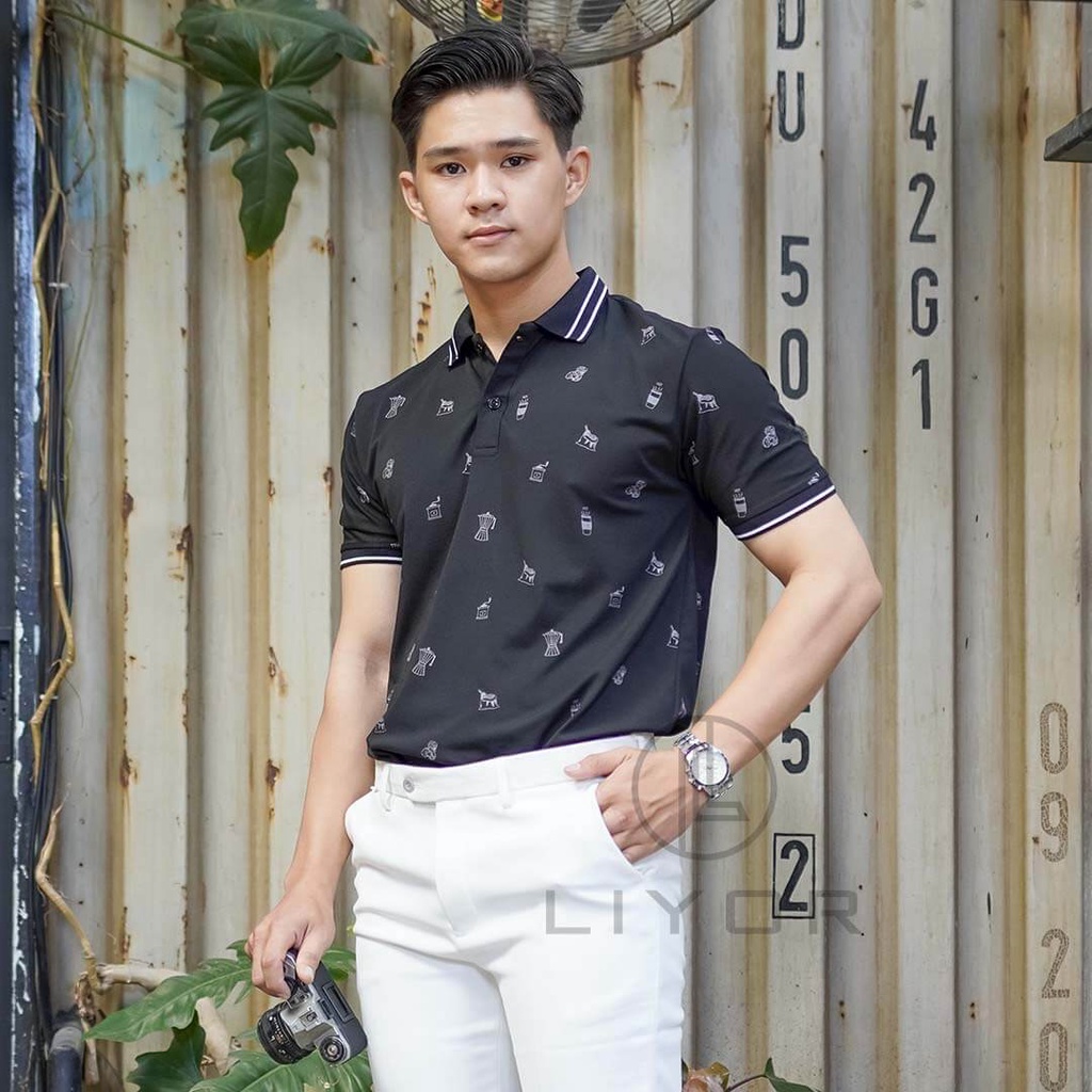 Áo thun nam, áo polo nam Liyorstore in nhiệt họa tiết thời trang - ACB4089