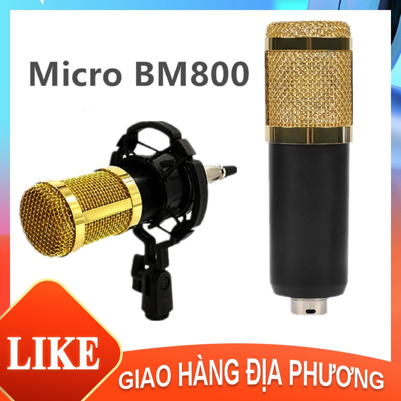 Micro thu âm chuyên nghiệp - (Micro live stream,karaoke online cực hay) Mạng karaoke tụ micro thu âm karaoke [HTBM800]