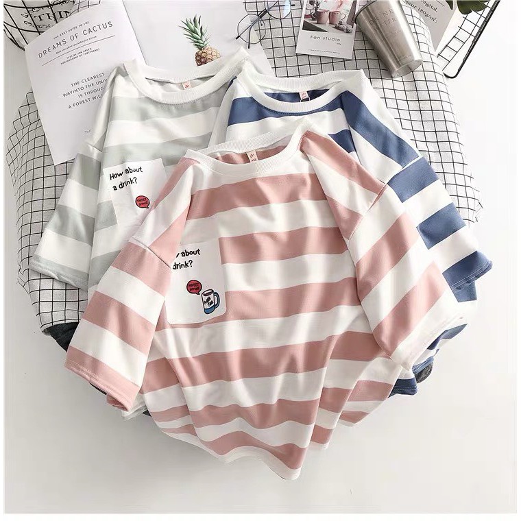 Áo thun nam nữ HOW ABOUT A DRINK form rộng tay lỡ -180620201136 | BigBuy360 - bigbuy360.vn