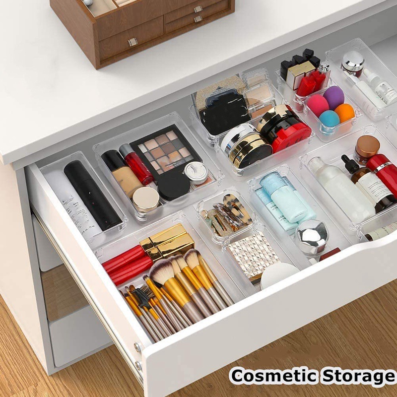 Bộ 9 hộp đựng đồ cho ngăn kéo tủ có 4 size