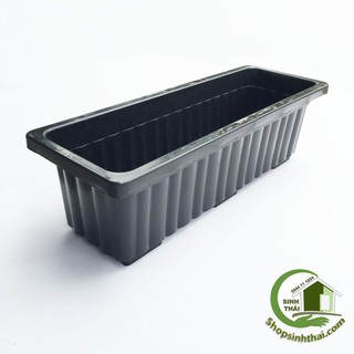 Chậu Trồng Rau, Chậu Nhựa Trồng Cây,Trồng Hoa Màu Đen (KT: 64cm x22cm x19cm)